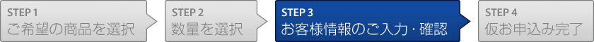 STEP3.お客様情報のご入力・確認